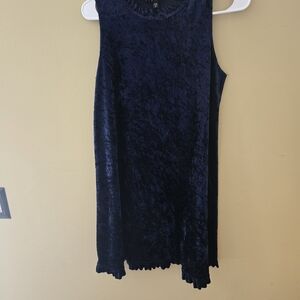 Tiana B. Midnight Blue Velvet Dress